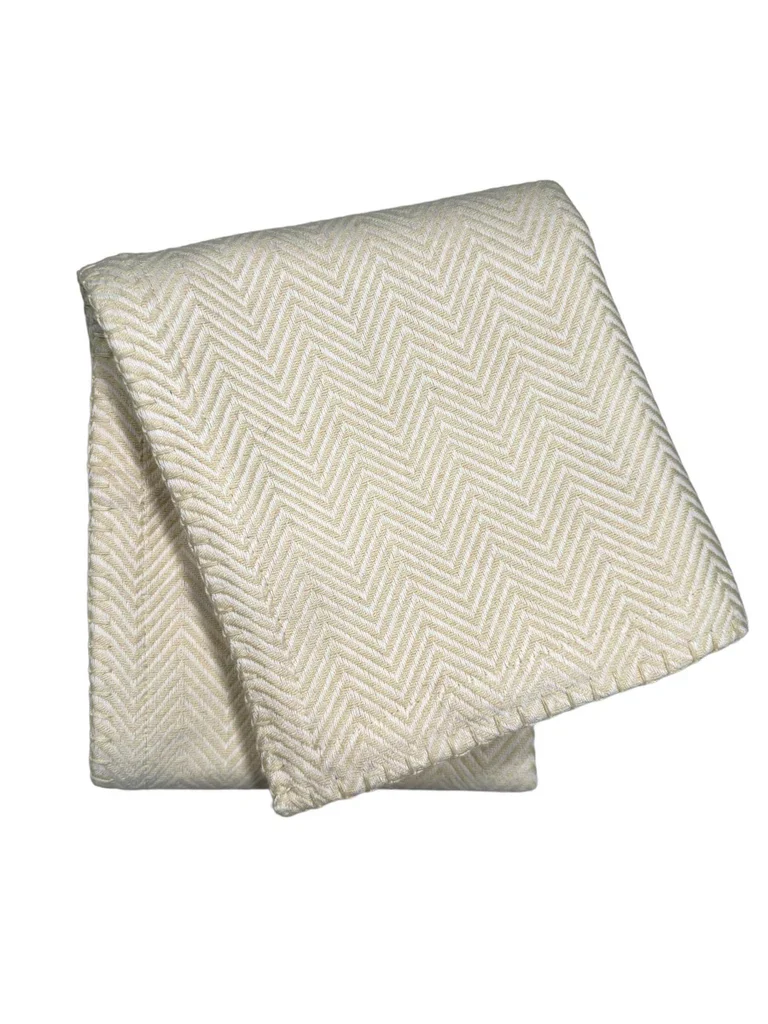 Herringbone Baby Blanket Hem with Stitched Edge - Image 4