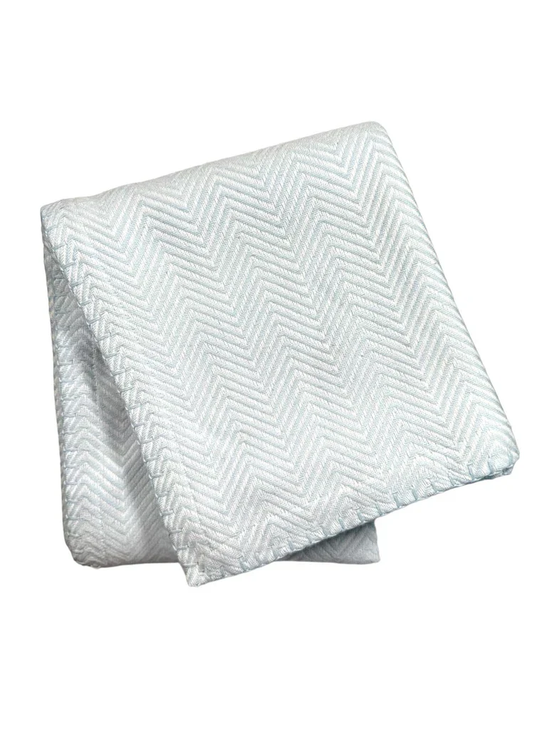 Herringbone Baby Blanket Hem with Stitched Edge - Image 6