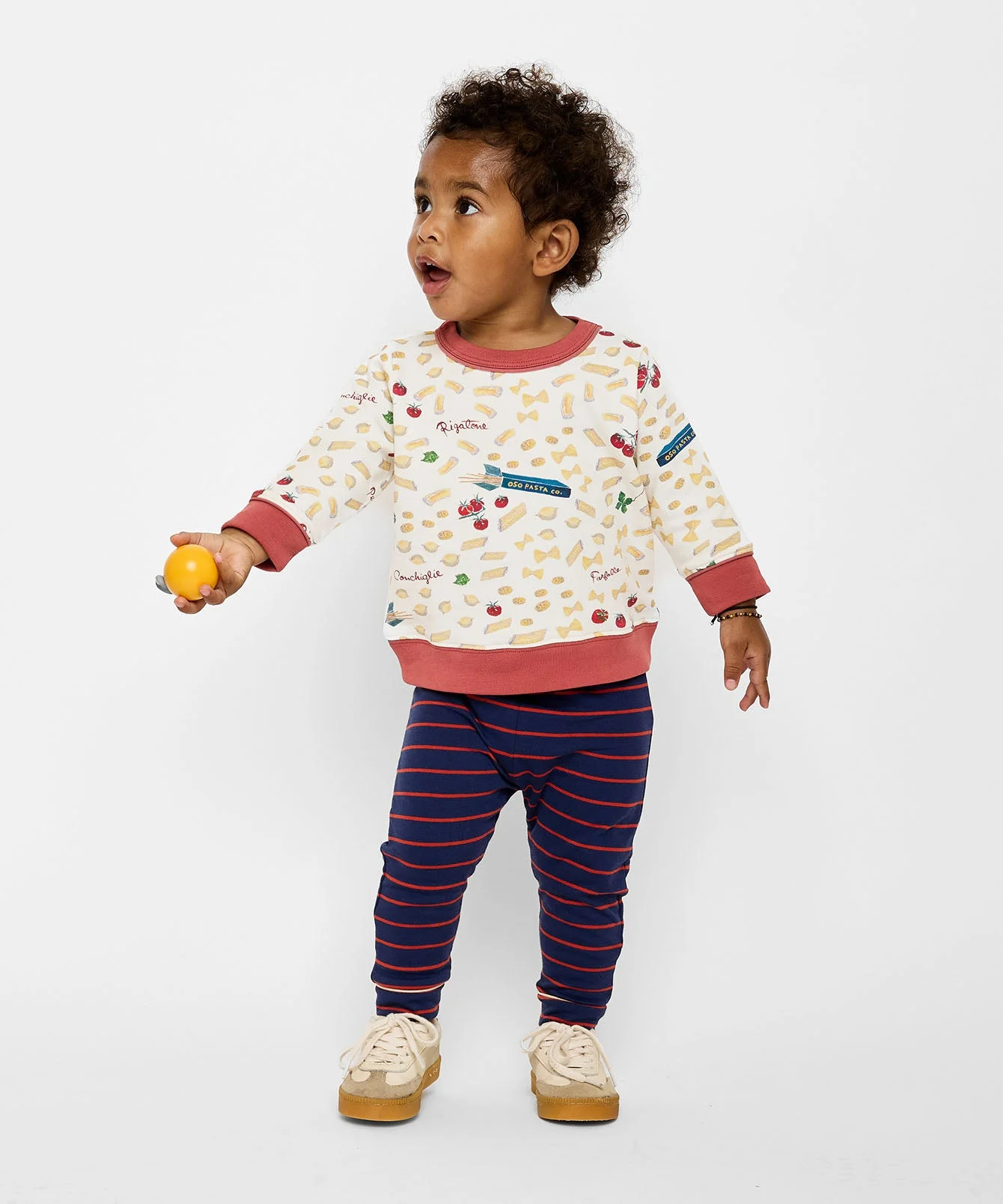 Remy Baby Sweatshirt in Basta Pasta - Image 5