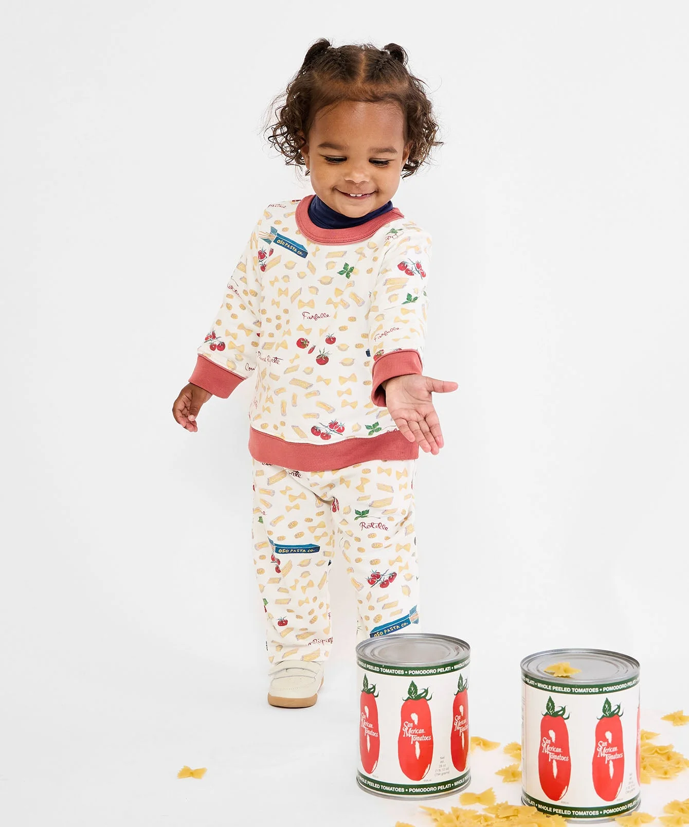 Remy Baby Sweatshirt in Basta Pasta - Image 7