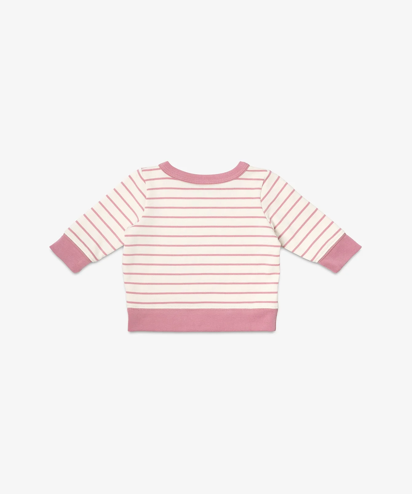 Remy Baby Sweatshirt in Rose French Stripe - Image 3
