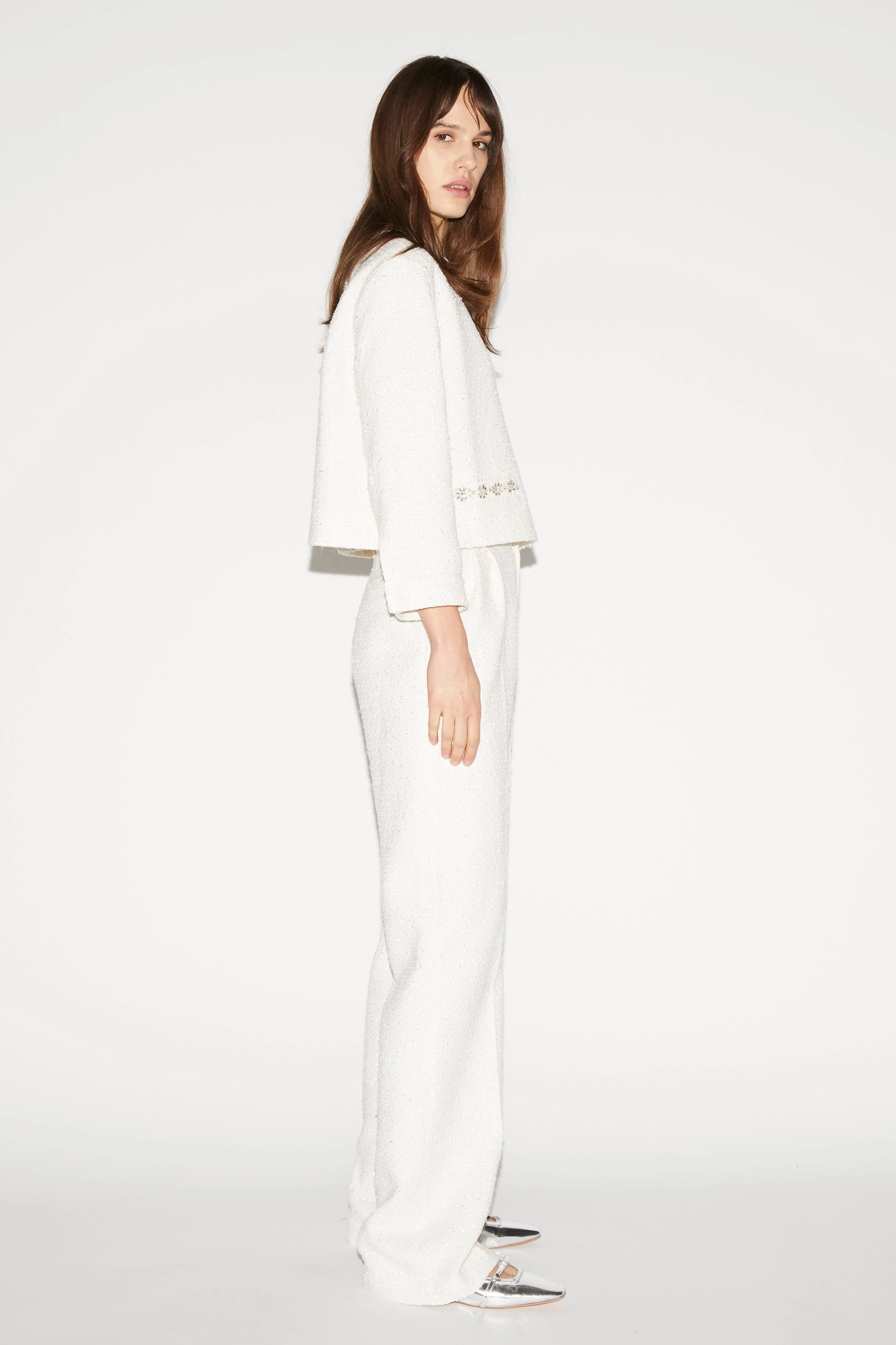 Rowan Trousers Ivory Tweed - Image 4