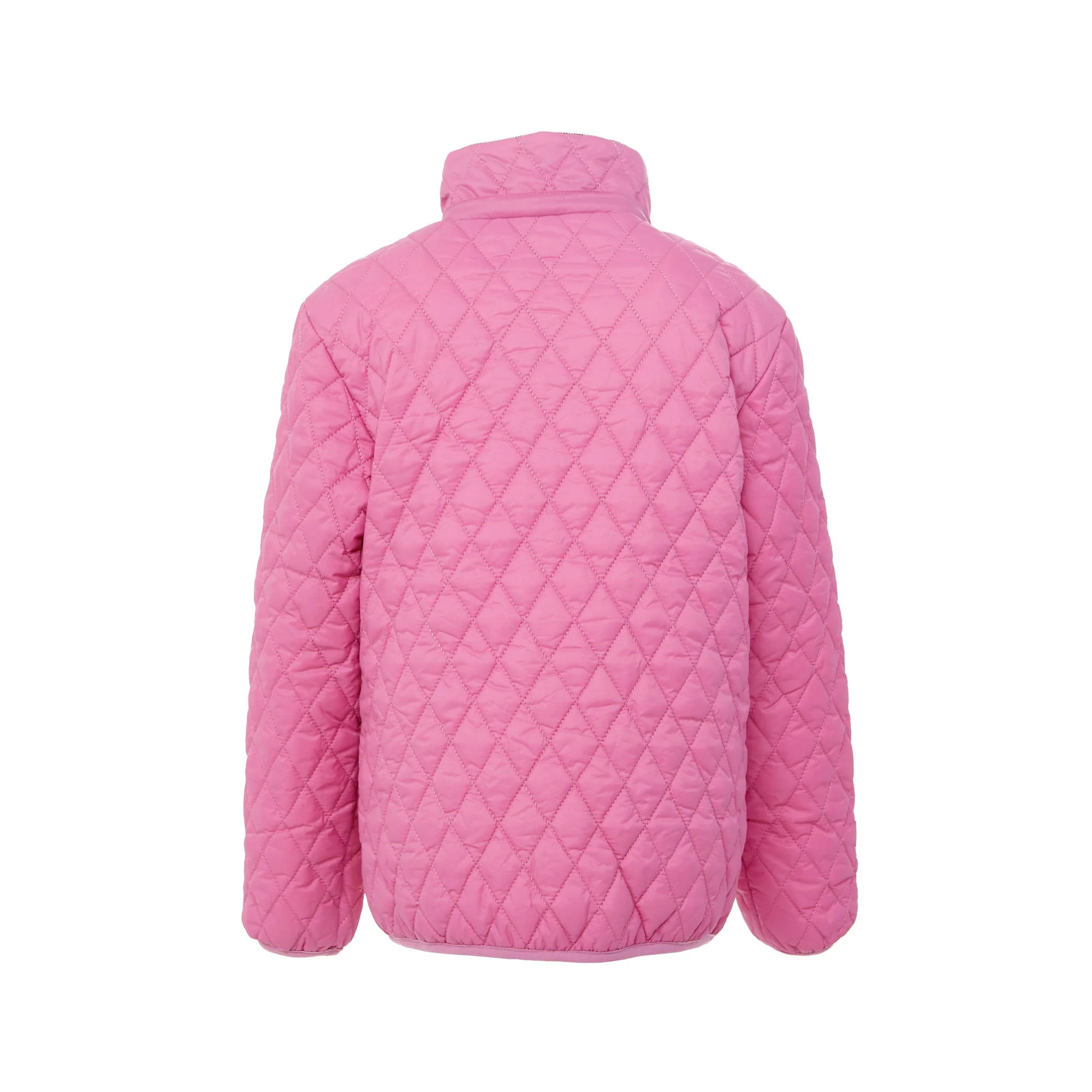 Women's Rose Pink Quilted Puffer Jacket - Image 3